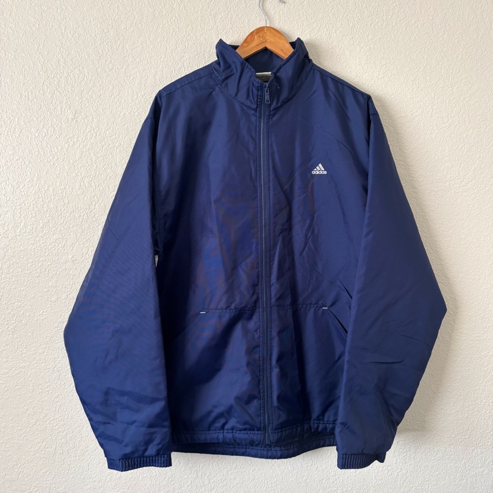 Adidas Vintage Windbreaker Puffer Jacket Large